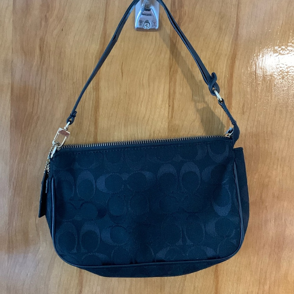 Black Fabric Coach bag